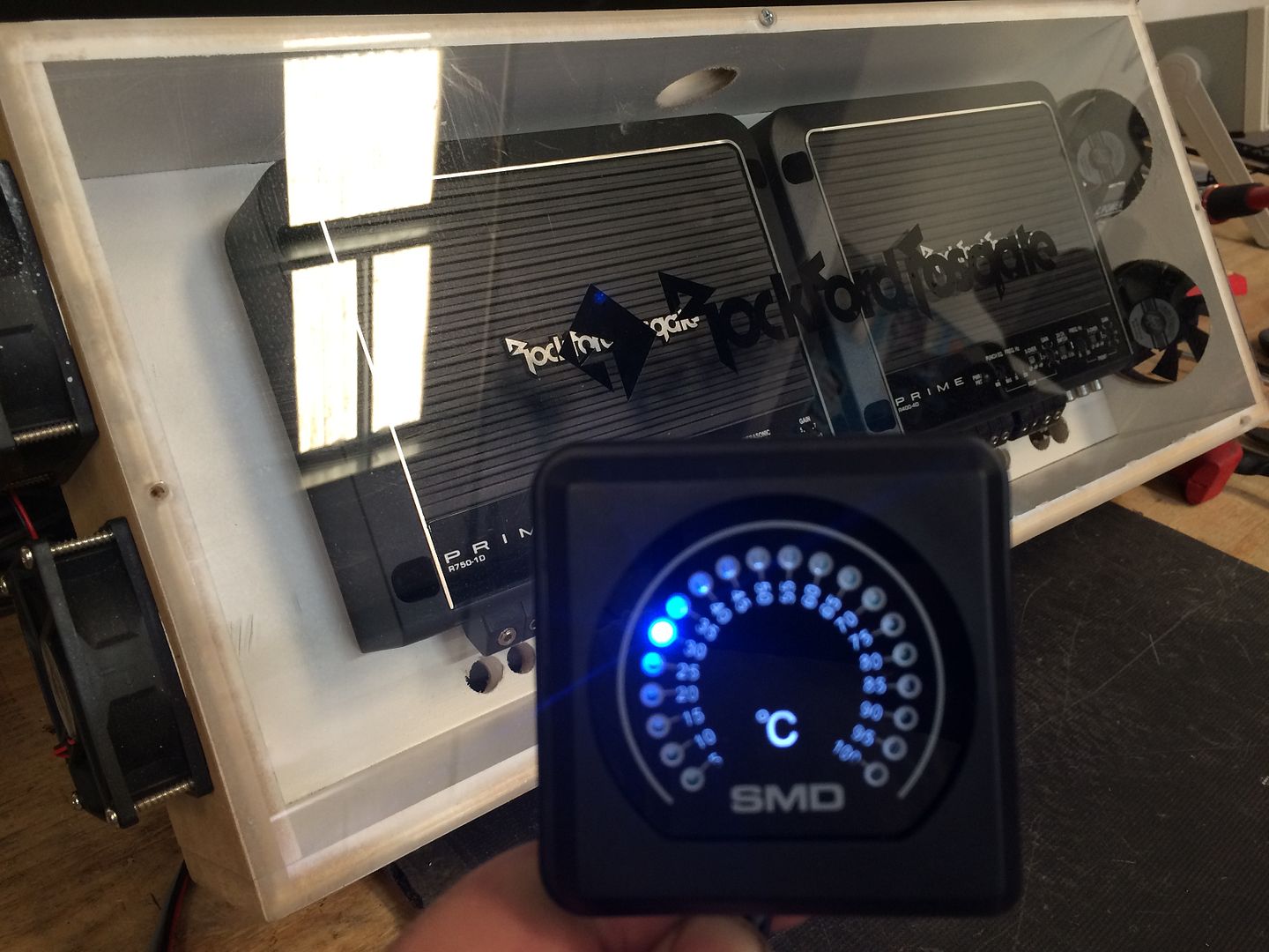 How to build a Self Cooling amp rack (easy) a quick build using Fans